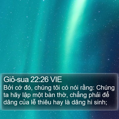 Giô-sua 22:26 VIE Bible Verse Image