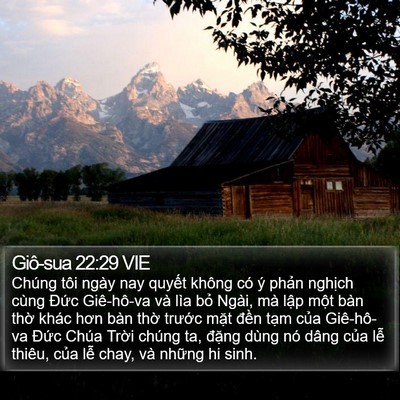 Giô-sua 22:29 VIE Bible Verse Image