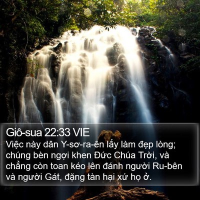 Giô-sua 22:33 VIE Bible Verse Image