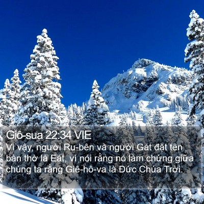 Giô-sua 22:34 VIE Bible Verse Image
