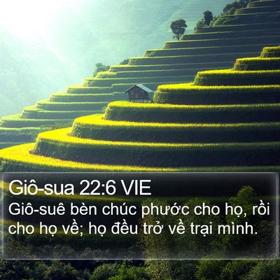 Giô-sua 22:6 VIE Bible Verse Image