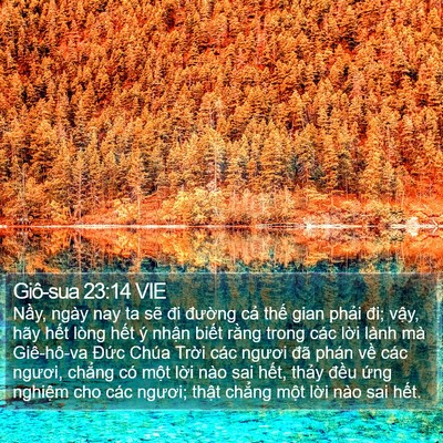 Giô-sua 23:14 VIE Bible Verse Image