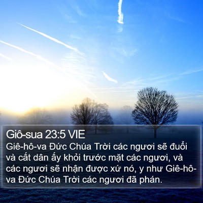 Giô-sua 23:5 VIE Bible Verse Image