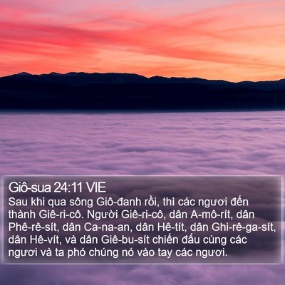 Giô-sua 24:11 VIE Bible Verse Image