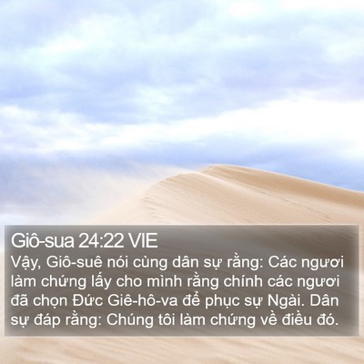 Giô-sua 24:22 VIE Bible Verse Image