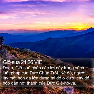 Giô-sua 24:26 VIE Bible Verse Image