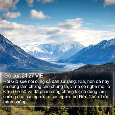 Giô-sua 24:27 VIE Bible Verse Image