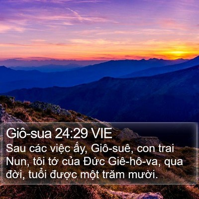 Giô-sua 24:29 VIE Bible Verse Image
