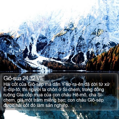 Giô-sua 24:32 VIE Bible Verse Image