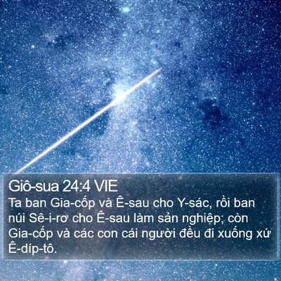 Giô-sua 24:4 VIE Bible Verse Image