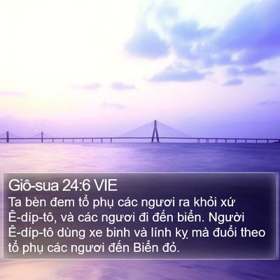 Giô-sua 24:6 VIE Bible Verse Image