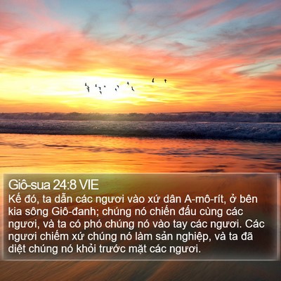 Giô-sua 24:8 VIE Bible Verse Image