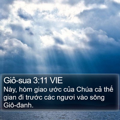 Giô-sua 3:11 VIE Bible Verse Image