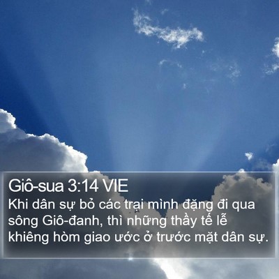 Giô-sua 3:14 VIE Bible Verse Image