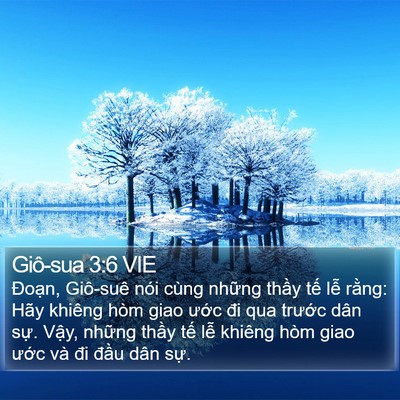 Giô-sua 3:6 VIE Bible Verse Image