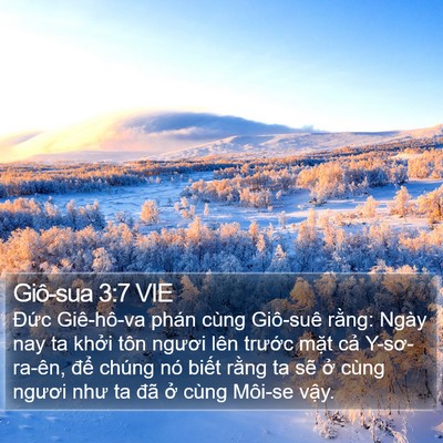 Giô-sua 3:7 VIE Bible Verse Image