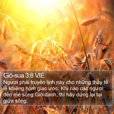 Giô-sua 3:8 VIE Bible Verse Image