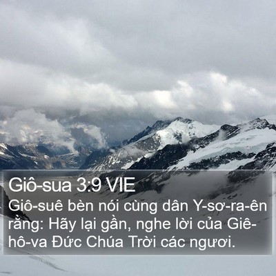 Giô-sua 3:9 VIE Bible Verse Image