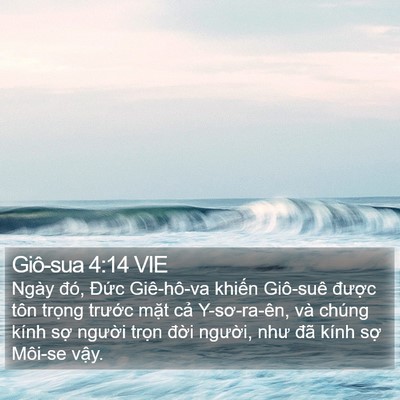 Giô-sua 4:14 VIE Bible Verse Image