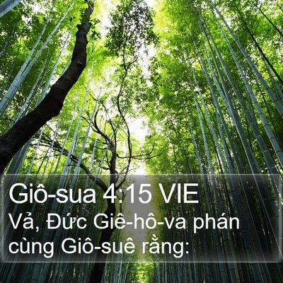 Giô-sua 4:15 VIE Bible Verse Image