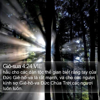 Giô-sua 4:24 VIE Bible Verse Image