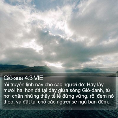 Giô-sua 4:3 VIE Bible Verse Image