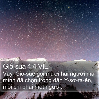 Giô-sua 4:4 VIE Bible Verse Image
