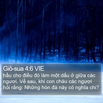 Giô-sua 4:6 VIE Bible Verse Image