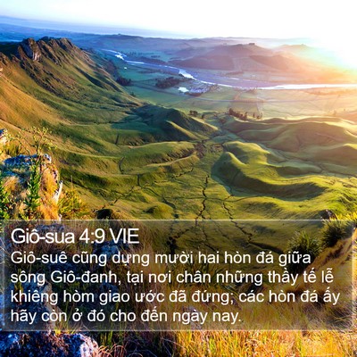 Giô-sua 4:9 VIE Bible Verse Image