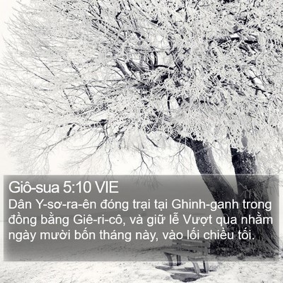 Giô-sua 5:10 VIE Bible Verse Image