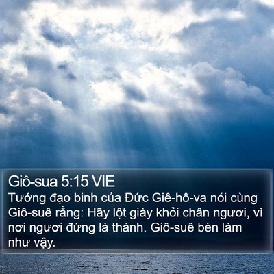 Giô-sua 5:15 VIE Bible Verse Image