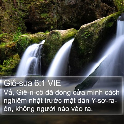 Giô-sua 6:1 VIE Bible Verse Image