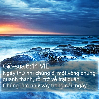 Giô-sua 6:14 VIE Bible Verse Image