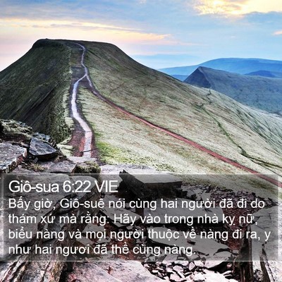 Giô-sua 6:22 VIE Bible Verse Image