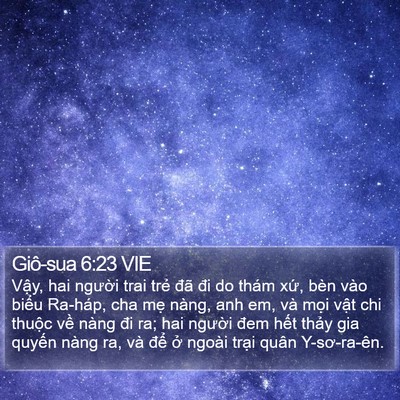 Giô-sua 6:23 VIE Bible Verse Image