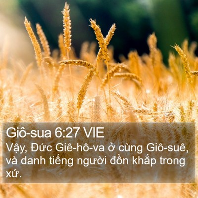Giô-sua 6:27 VIE Bible Verse Image