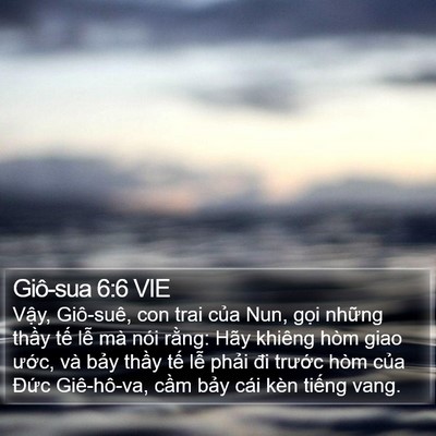 Giô-sua 6:6 VIE Bible Verse Image