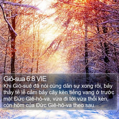 Giô-sua 6:8 VIE Bible Verse Image