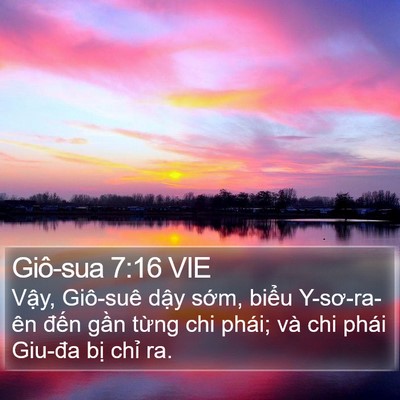 Giô-sua 7:16 VIE Bible Verse Image