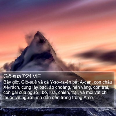 Giô-sua 7:24 VIE Bible Verse Image