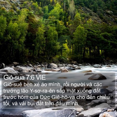 Giô-sua 7:6 VIE Bible Verse Image