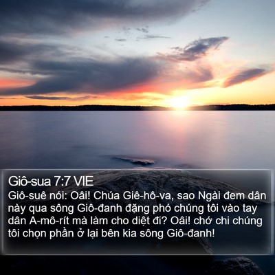 Giô-sua 7:7 VIE Bible Verse Image