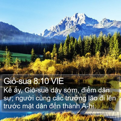 Giô-sua 8:10 VIE Bible Verse Image
