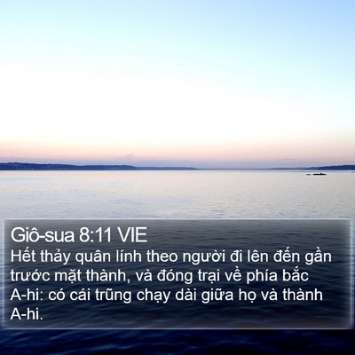 Giô-sua 8:11 VIE Bible Verse Image