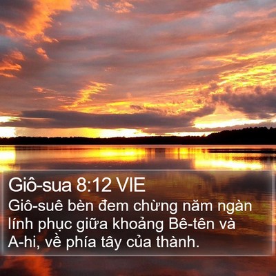 Giô-sua 8:12 VIE Bible Verse Image