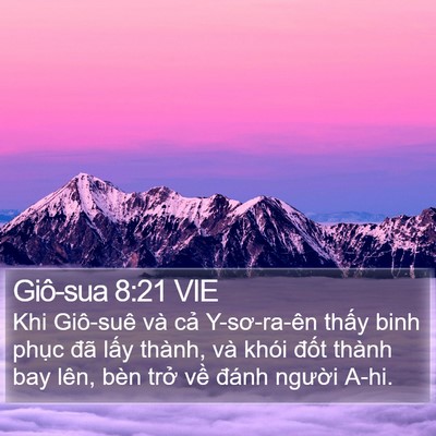 Giô-sua 8:21 VIE Bible Verse Image