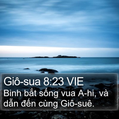 Giô-sua 8:23 VIE Bible Verse Image