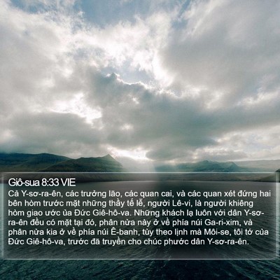 Giô-sua 8:33 VIE Bible Verse Image