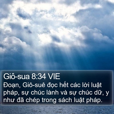 Giô-sua 8:34 VIE Bible Verse Image