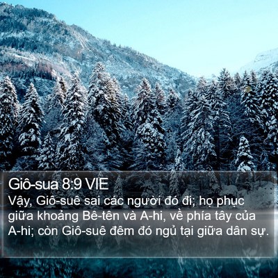 Giô-sua 8:9 VIE Bible Verse Image